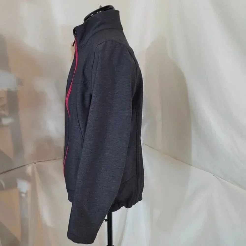 Karbon‎ Gray Softshell Jacket with Pink Zipper - Size Large - Picture 3 of 9